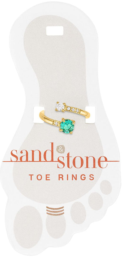 Sand & Stone Toe Rings