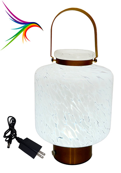 LED Glacial Glass Lamp/Lantern