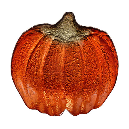 Harvest Blossom Pumpkin Glass Dish