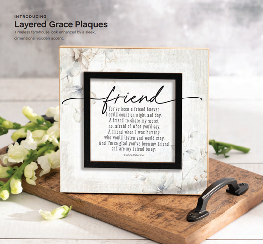 Layered Grace Plaque
