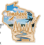 Tomahawk City In The Pines Magnet