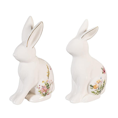 Floral Bunny Table Decor