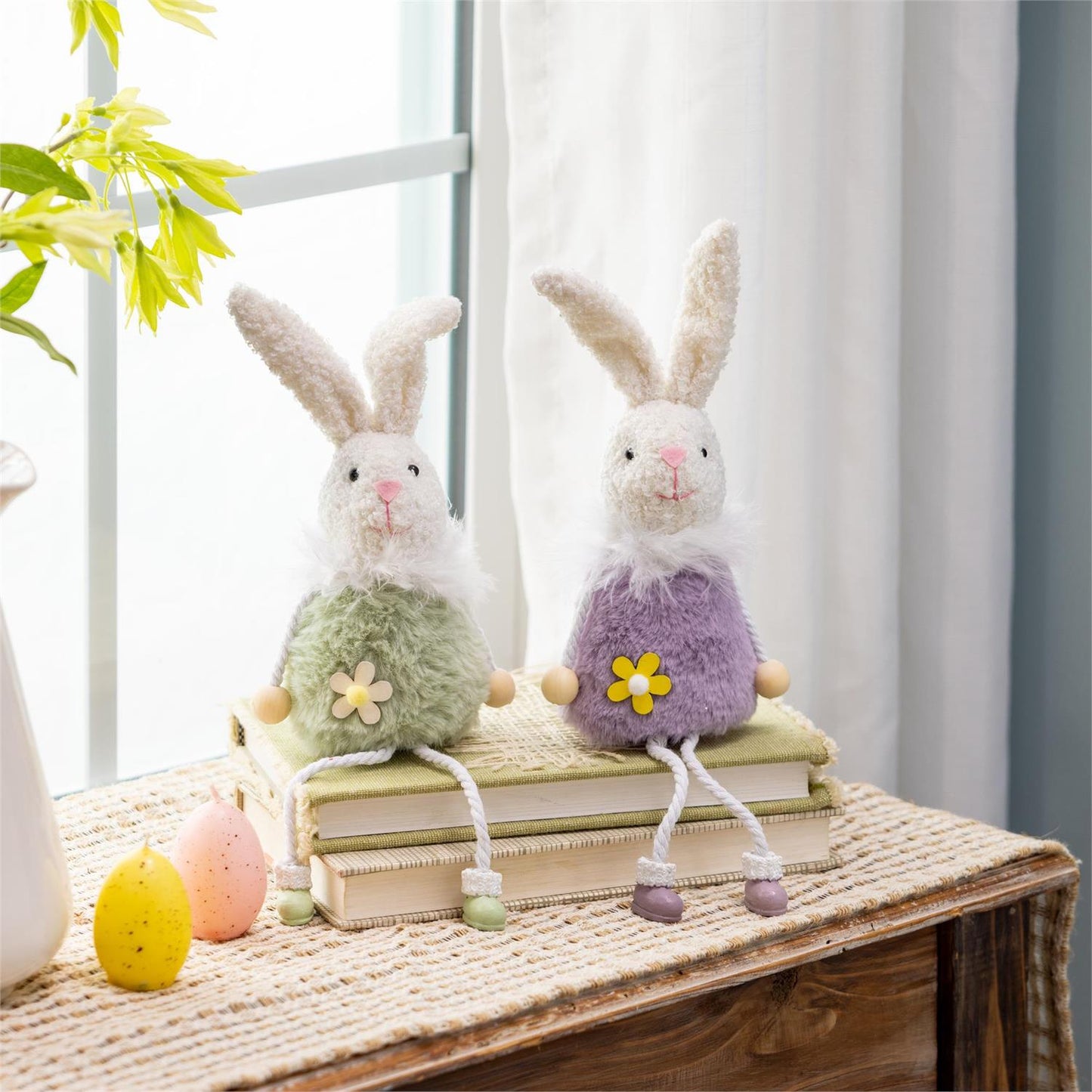 Bunny With Dangling Legs Table Decor