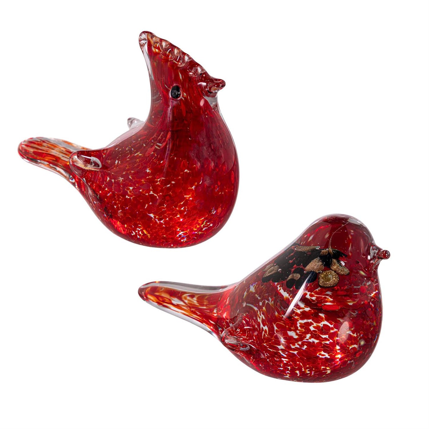 Glass Cardinal Table Decor