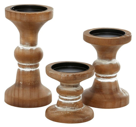 Wood Candleholders