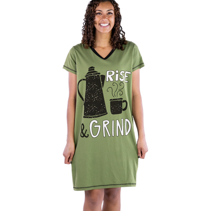 LazyOne Women's Vneck Nightshirt