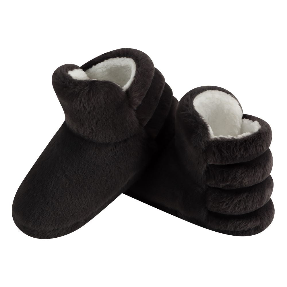 Snoozies Deluxe Faux Fir Booties