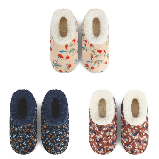 Women's Floral Bloom Corduroy Snoozies