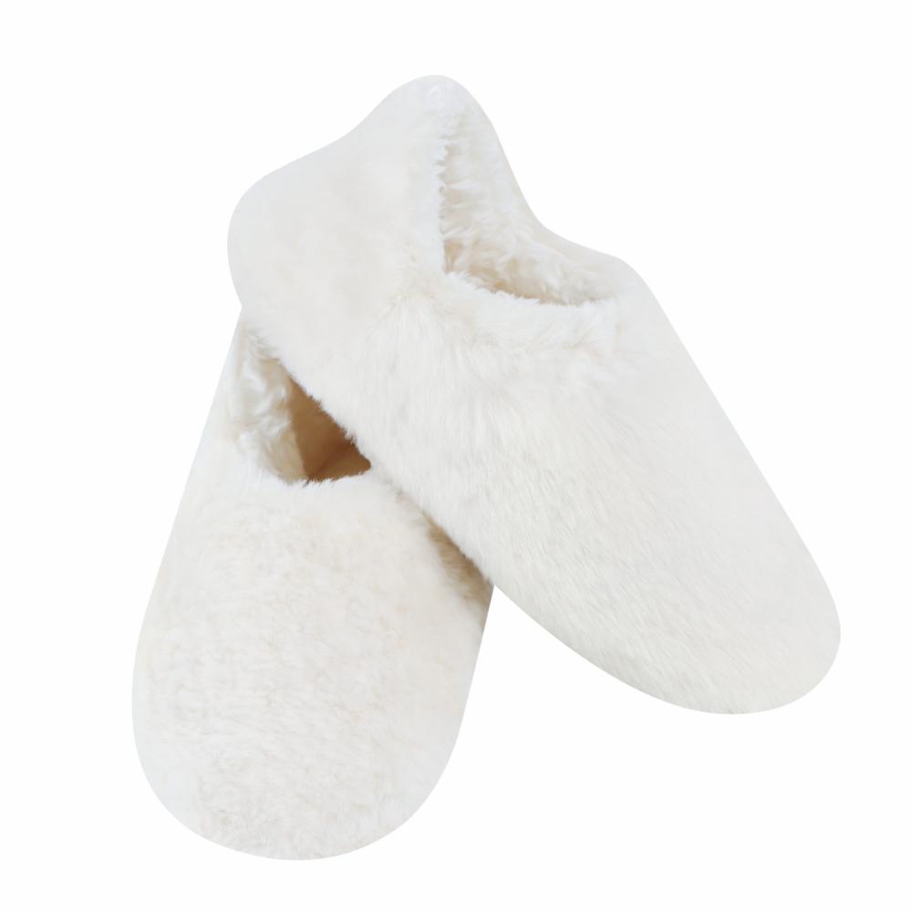 Snoozies Women's Snowball Faux Fir Cutback