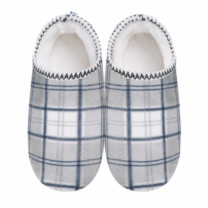 Snoozies Women's Velour Plaid Cabin Bootie