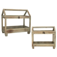 Wood House Stand With Feet
