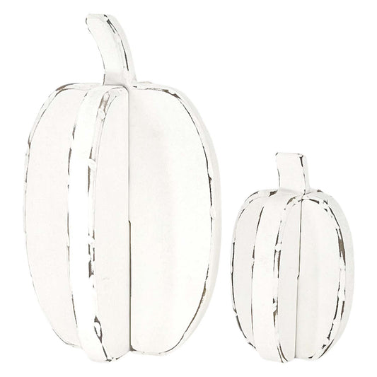 White 4 Side Pumpkin