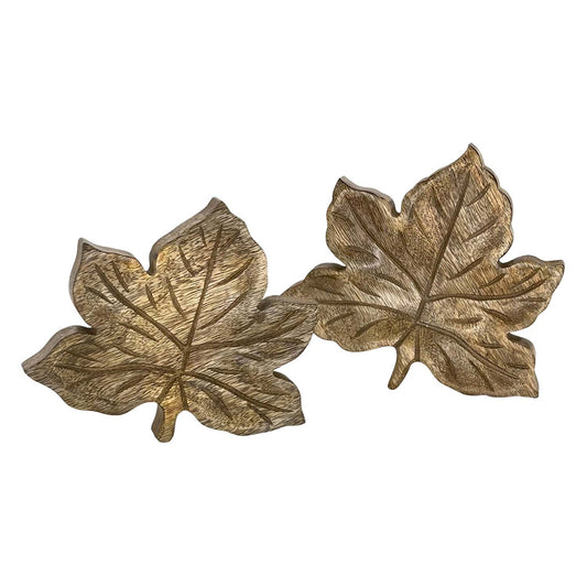 Wooden Maple Leaf Blocks