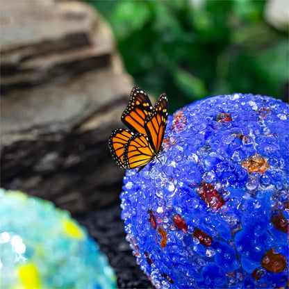 Pollinator Glass Garden Ball