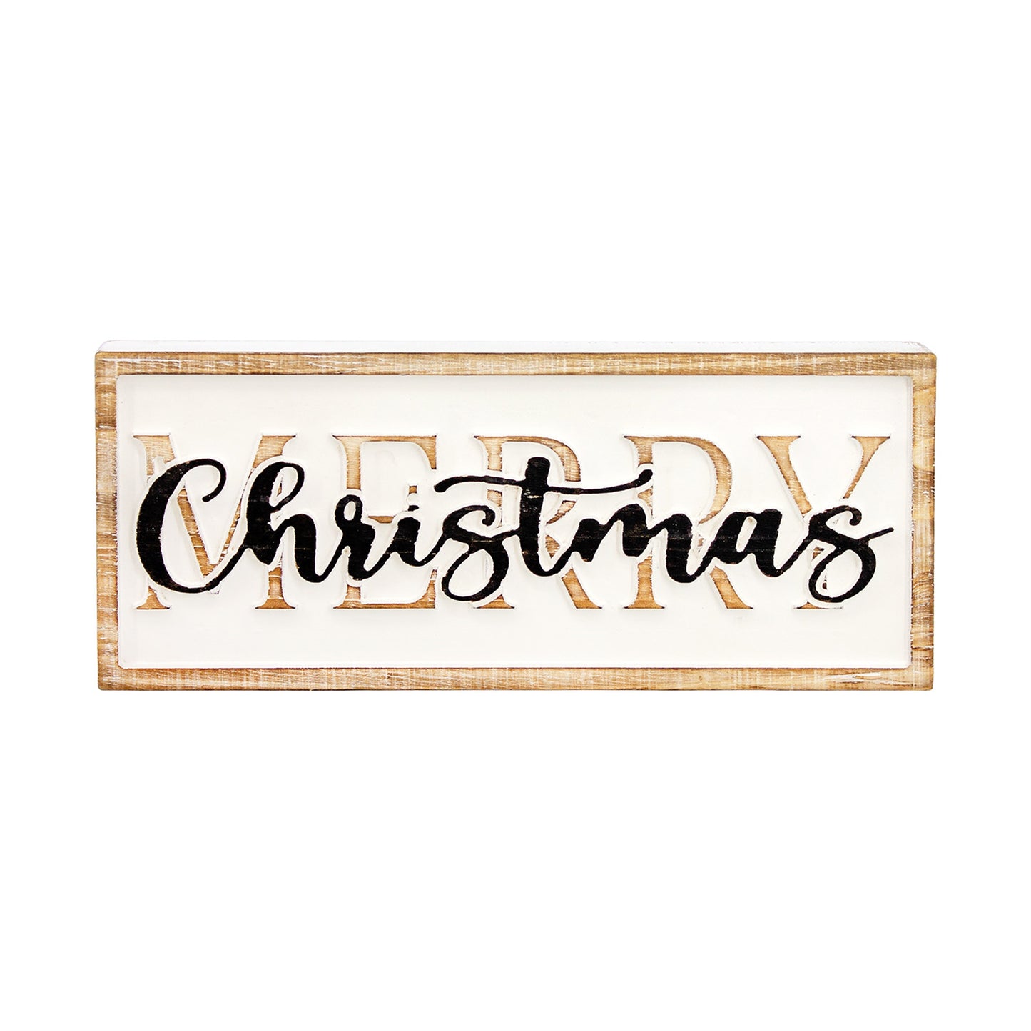 Merry Christmas Block Sign