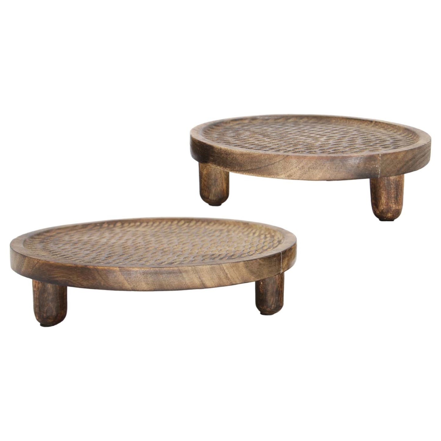 Dark Mango Round Trays