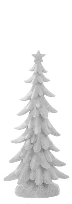 Flocked White Tree Table Decor