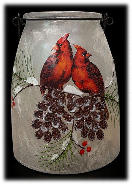 LED Cardinal Lantern