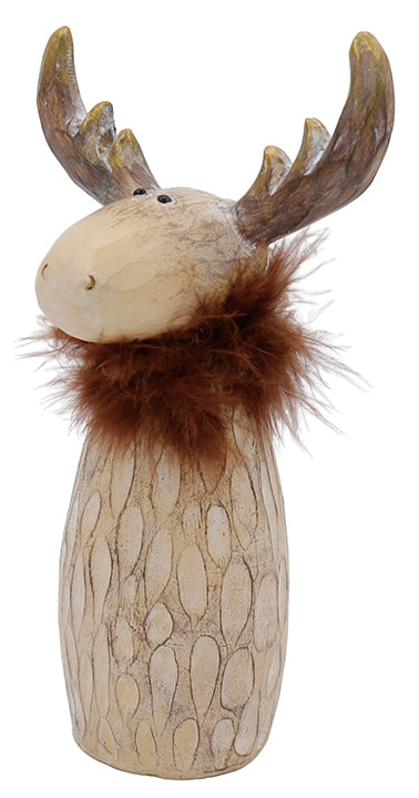 Moose With Fur Collar