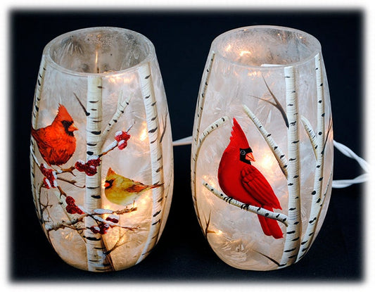 LED Frosted Cardinal Light