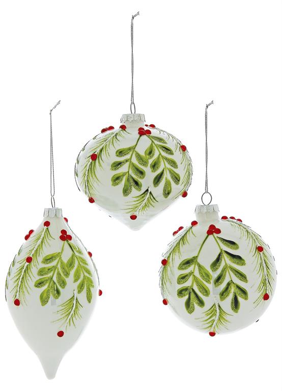 Leaf & Gem Ornament