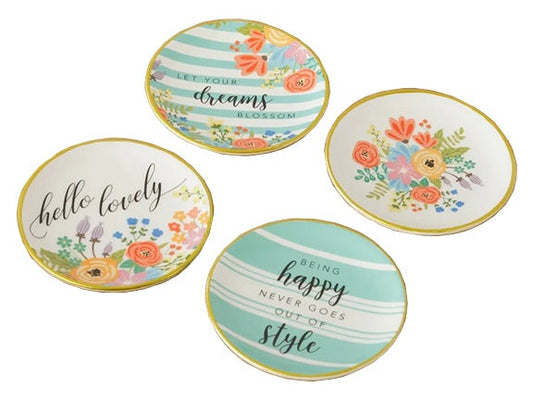Garden Party Trinket Plates