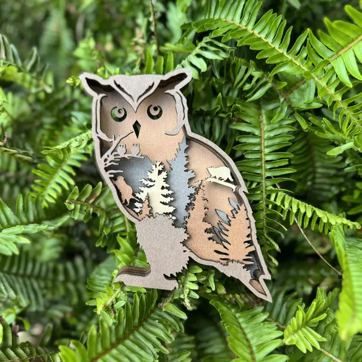 3D Layered Wood Ornaments