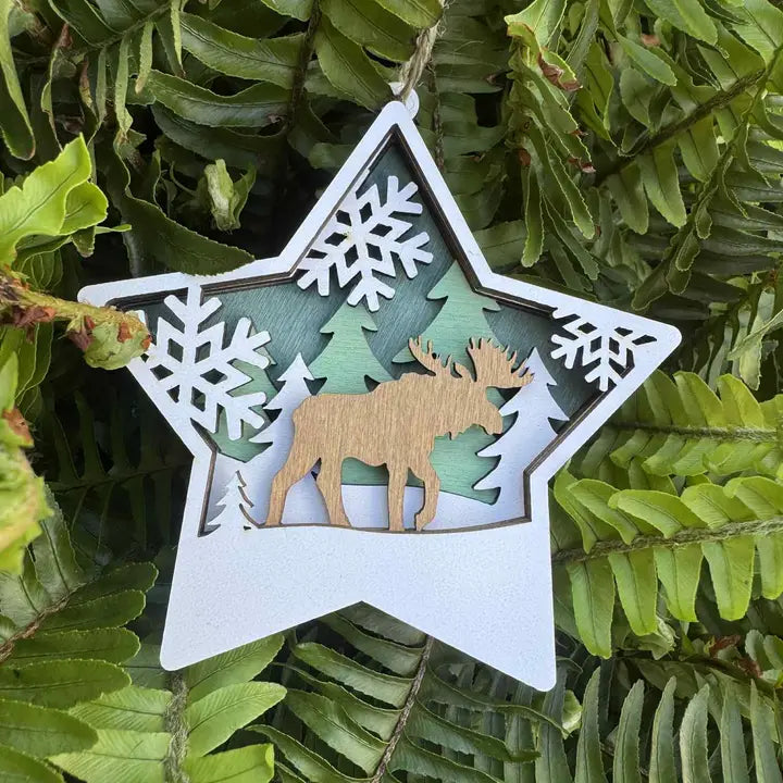 3D Layered Wood Ornaments