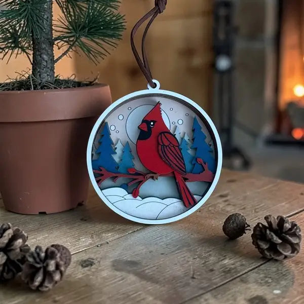 3D Layered Wood Ornaments