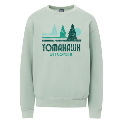 Youth Crewneck Tomahawk Wisconsin Trees
