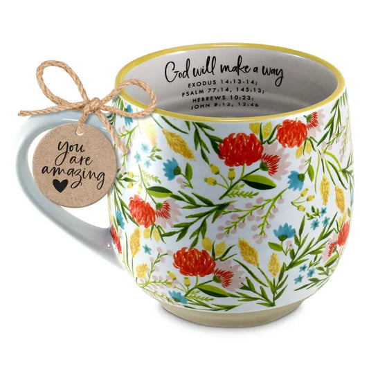 Faith & Floral Ceramic Mugs