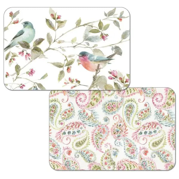 Decorative Reversible Rectangular Plastic Placemats