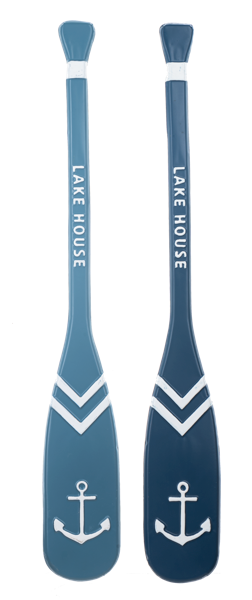 Embossed Lake House Paddle Wall Decor