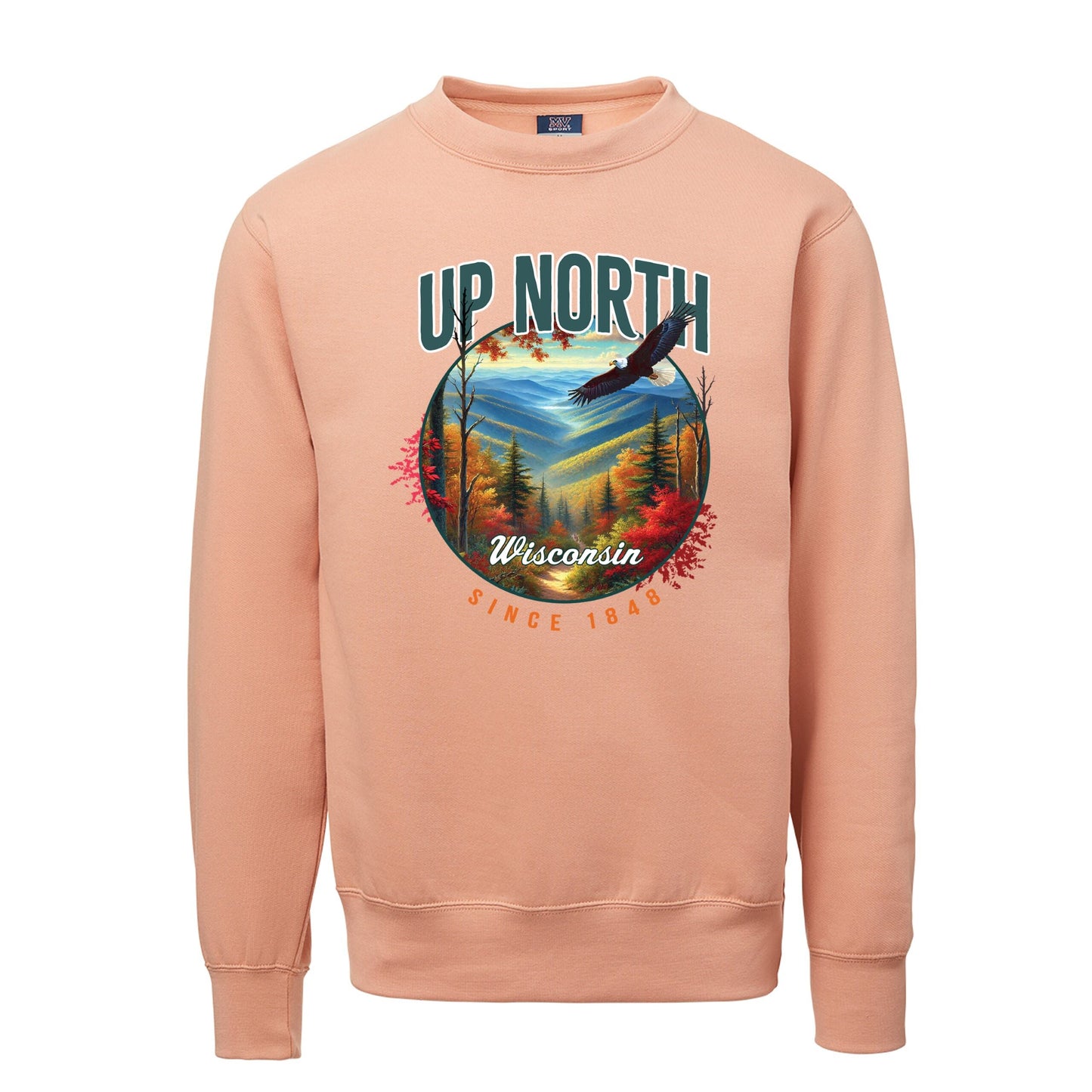 Up North Wisconsin Eagle Crewneck