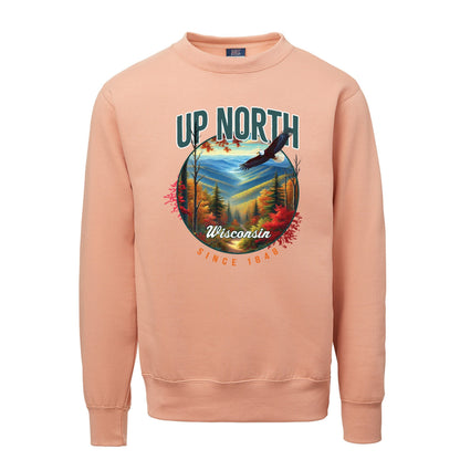 Up North Wisconsin Eagle Crewneck