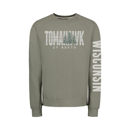 Tomahawk Up North Flocked Vintage Fleece Crewneck