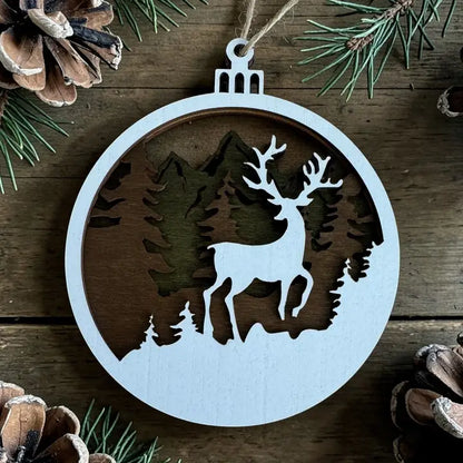 3D Layered Wood Ornaments