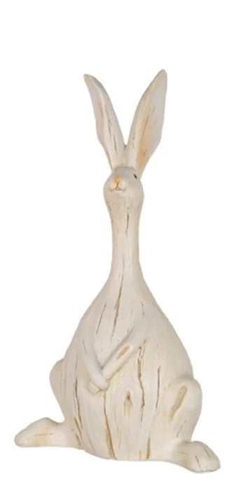 Chubby Wood-Look Bunny