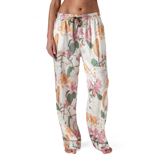 Hello Mello Mon Cheri Satin Pajama Pants