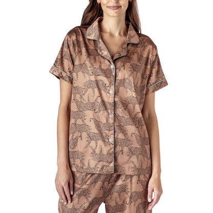 Hello Mello Mon Cheri Satin Pajama Tops