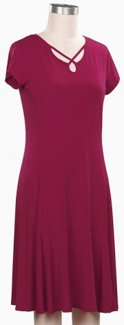 Southern Lady Dynamite Solid Print Dress