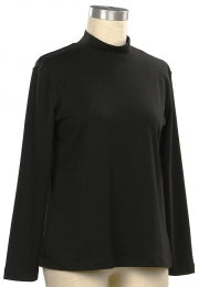 Southern Lady Coordinates Mock Neck Solid Top