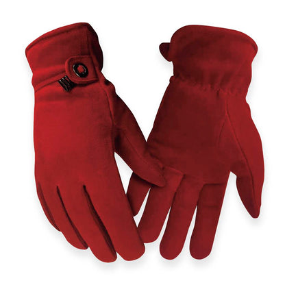 Hand Armor Deer Suede Women's Fashion Glove