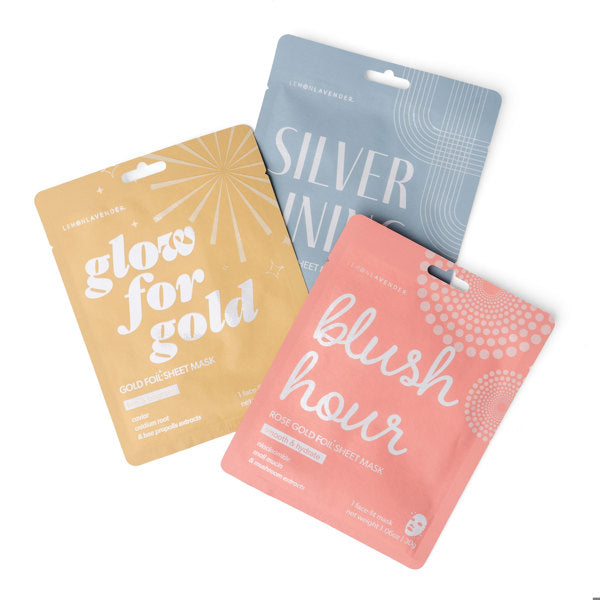 Lemon Lavender Glow Getter Foil Face Mask