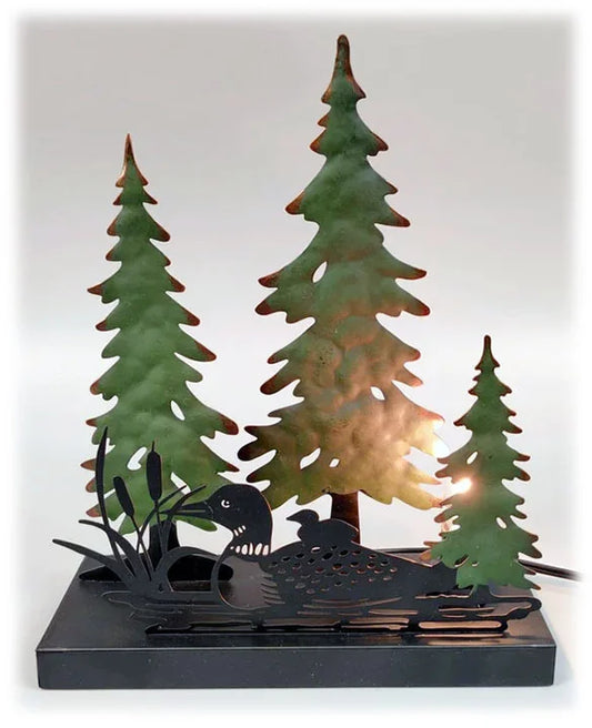 Loon and Tree Night Light Lamp