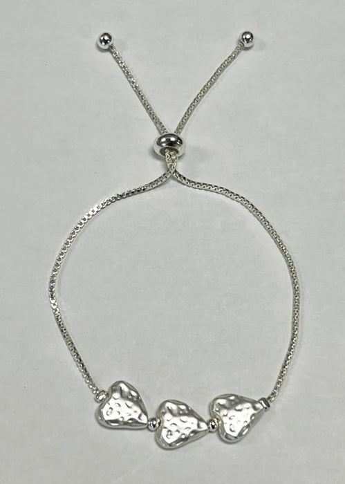 Textured Heart Bracelet