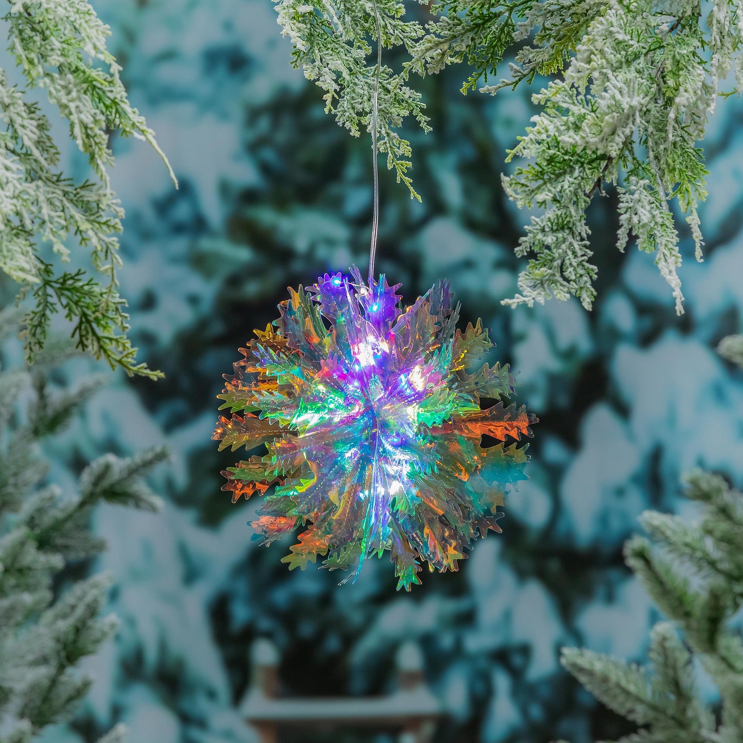 Season To Sparkle Outdoor Iridescent Hanging Lights