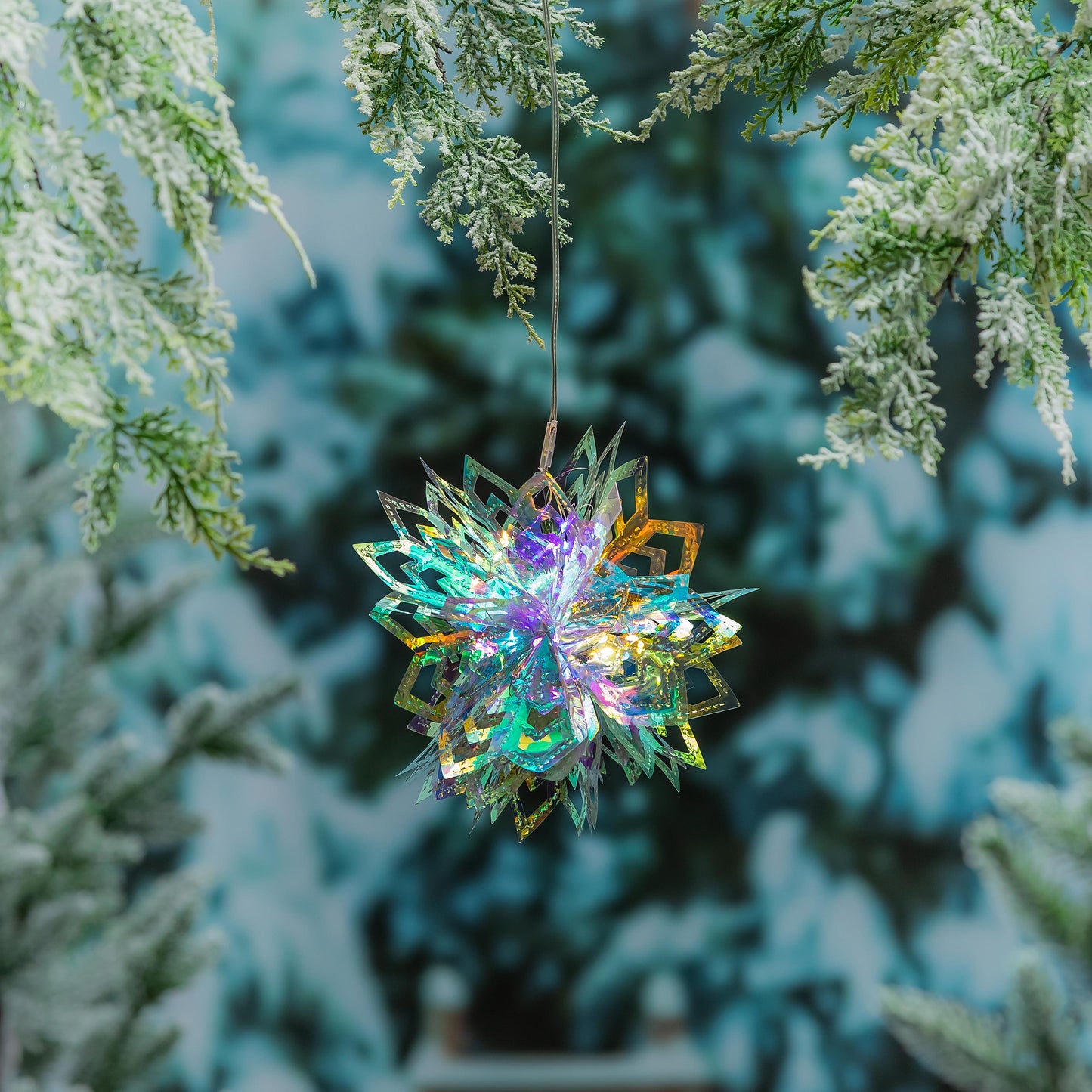 Season To Sparkle Outdoor Iridescent Hanging Lights
