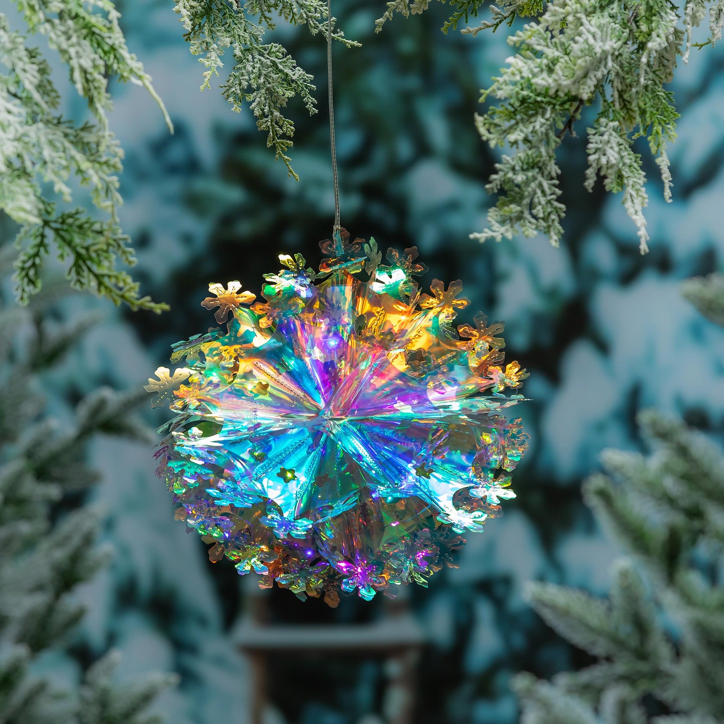 Season To Sparkle Outdoor Iridescent Hanging Lights
