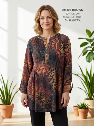 Creation Burnout Pleated Top